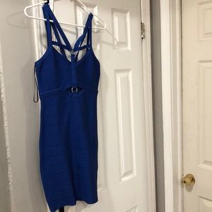 Bebe Bodycon Blue Dress